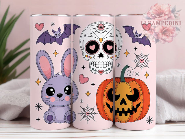 Pastel Goth Kawaii Cute Spooky Tumbler, Cute Spooky Wrap, Pastel Goth Aesthetic, 20Oz Tumbler Sublimation, Kawaii Goth Drinkware, Soft Grunge Cup, Gothic Pastel Mug Sublimation Li Zamperini 