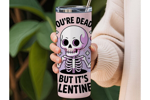 Pastel Goth Valentine's 20oz Tumbler Sublimation DesignSVG 