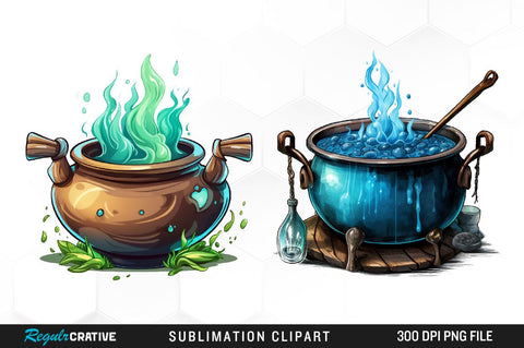 Pastel Goth Witch Kit Clipart Bundle Sublimation Regulrcrative 