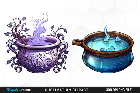 Pastel Goth Witch Kit Clipart Bundle Sublimation Regulrcrative 