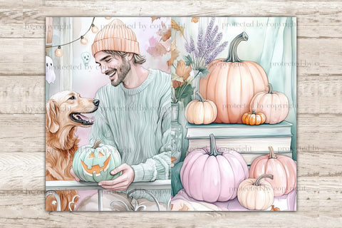 Pastel Halloween Junk Journal Kit Cute Witch Scrapbook Paper SVG GlamArtZhanna 