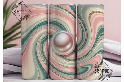Pastel Marble 20oz Tumbler Wrap Sublimation sassyprint 