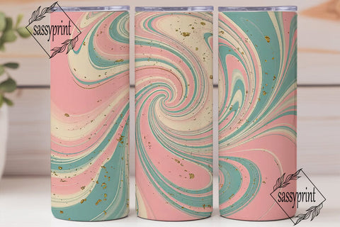 Pastel Marble 20oz Tumbler Wrap Sublimation sassyprint 
