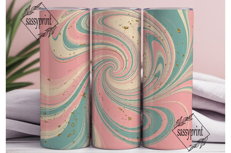 Pastel Marble 20oz Tumbler Wrap Sublimation sassyprint 