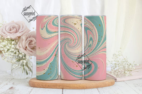 Pastel Marble 20oz Tumbler Wrap Sublimation sassyprint 