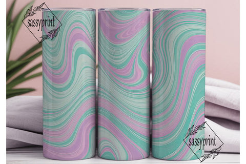 Pastel Marble Swirl 20oz Tumbler Wrap Sublimation sassyprint 