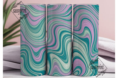 Pastel Marble Swirl 20oz Tumbler Wrap Sublimation sassyprint 
