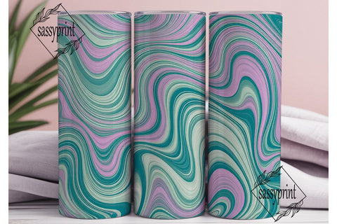 Pastel Marble Swirl 20oz Tumbler Wrap Sublimation sassyprint 