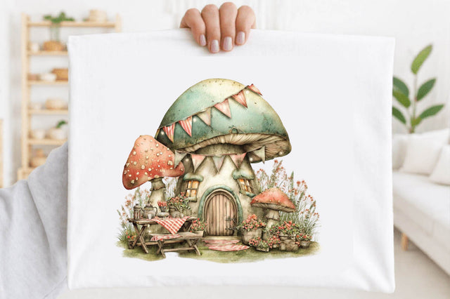 Pastel Mushroom Garden Set Sublimation Sublimation SVGArt 