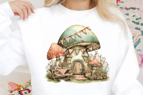 Pastel Mushroom Garden Set Sublimation Sublimation SVGArt 