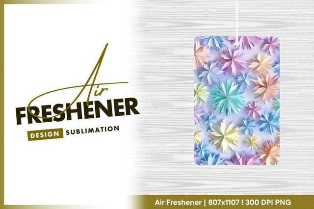 Pastel Paper Snowflake Decorations in Various Sizes on a White Background Sublimation Regulrcrative 