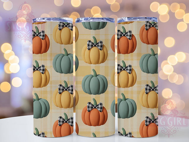 Pastel Pumpkin Soft Autumn Tumbler, Pastel Autumn Wrap, 20Oz Sublimation Design, Soft Color Pumpkin Cup, Pastel Fall Drinkware, Autumn Coffee Tumbler, Pastel Pumpkin Wrap Sublimation SvggirlplusArt 