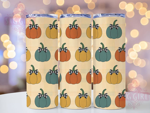 Pastel Pumpkin Soft Autumn Tumbler, Pastel Autumn Wrap, 20Oz Sublimation Design, Soft Color Pumpkin Cup, Pastel Fall Drinkware, Autumn Coffee Tumbler, Pastel Pumpkin Wrap Sublimation SvggirlplusArt 