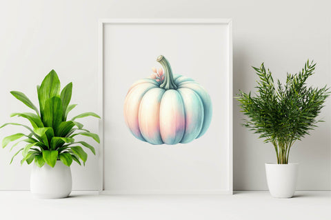 Pastel Pumpkin Sublimation Clipart Bundle Sublimation SVGArt 