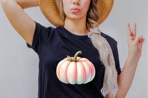 Pastel Pumpkin Sublimation Clipart Bundle Sublimation SVGArt 