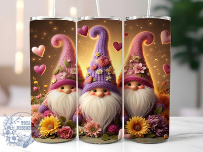 Pastel Purple Gnome Tumbler, Pastel Gnome Design, Cute Gnome Tumbler, 20Oz Sublimation Wrap, Pastel Color Print, Whimsical Gnome Art, Tumbler Sublimation Sublimation ToriDesigns 