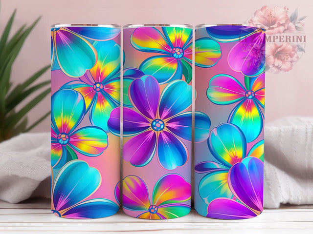 Pastel Spring Floral Tumbler, Floral Seamless Pattern, Spring Floral Design, 20Oz Sublimation Wrap, Pastel Flower Art, Seamless Bloom Texture, Tumbler Sublimation Sublimation Li Zamperini 