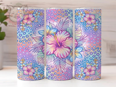 Pastel Tropical Fantasy 20oz Tumbler, Tropical Design, Pastel Style, Fantasy Theme, Sublimation Wrap, 20oz Tumbler, Dreamy Aesthetic, Ocean Vibes Sublimation Lara' s Designs 