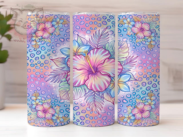 Pastel Tropical Fantasy 20oz Tumbler, Tropical Design, Pastel Style, Fantasy Theme, Sublimation Wrap, 20oz Tumbler, Dreamy Aesthetic, Ocean Vibes Sublimation Lara' s Designs 