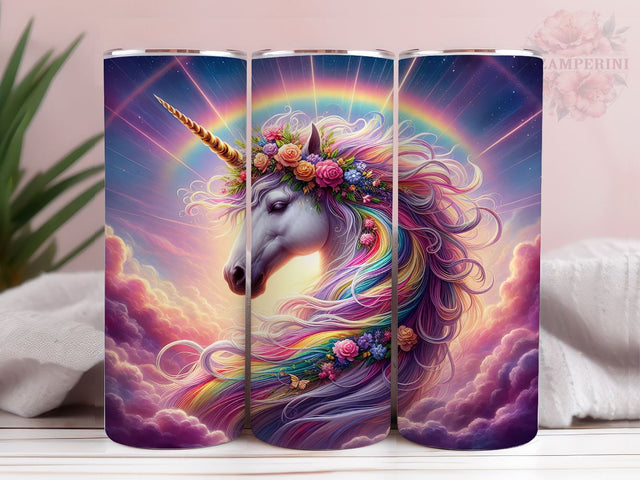 Pastel Unicorn 20oz Tumbler Wrap PNG, Unicorn Tumbler Png, Straight & Tapered Tumbler Wrap, Instant Digital Download Sublimation Li Zamperini 