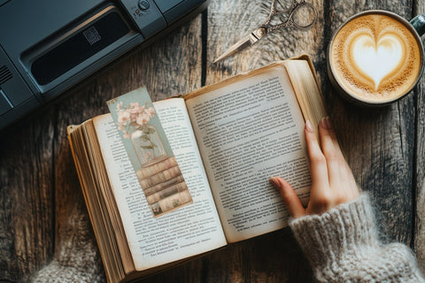 Pastel Victorian Bookmark Printable | Vintage Floral Library SVG GlamArtZhanna 