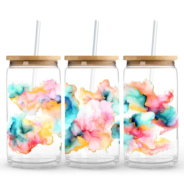 Pastel Watercolor 9.7 x 4.3 UV Wrap (Cup NOT Included) Physical DIY Craft Warehouse 