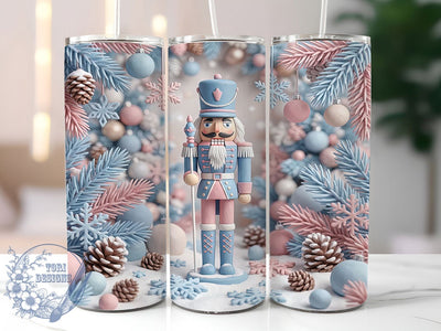 Pastel Xmas Nutcracker 20oz Tumbler, Pastel Nutcracker, Xmas Nutcracker, Nutcracker Tumbler, Christmas Nutcracker, Pastel Xmas, 20oz Tumbler Wrap, Nutcracker PNG Sublimation ToriDesigns 