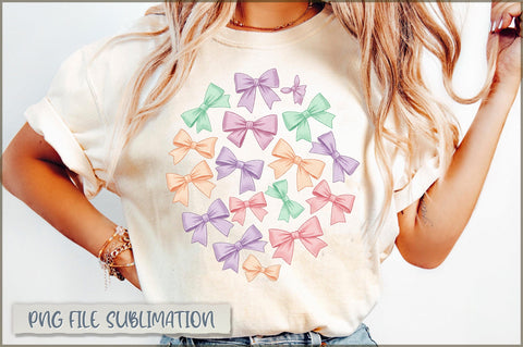 Pastels Coquette Bow Easter Egg Sublimation Sublimation Shetara Begum 