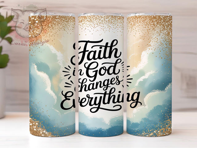 Pastor Faith Christian Tumbler, Church Leader Wrap, Bible Quote Sublimation, Christian Inspiration Cup, 20Oz Skinny Tumbler Wrap, Religious Gift Mug, Spiritual Encouragement Design Sublimation Lara' s Designs 