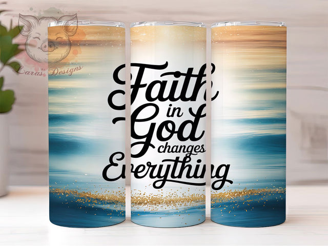 Pastor Faith Christian Tumbler, Church Leader Wrap, Bible Quote Sublimation, Christian Inspiration Cup, 20Oz Skinny Tumbler Wrap, Religious Gift Mug, Spiritual Encouragement Design Sublimation Lara' s Designs 