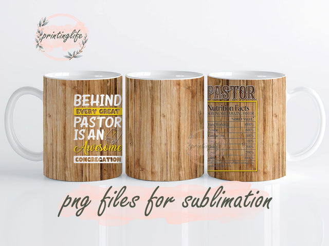 Pastor's Wife Mug Wrap Design, Instant Digital Design Download Mug Wrap Design, Mug Design PNG Sublimation PrintingLife 