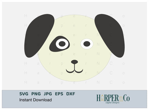 Patches Puppy SVG PNG Cut EPS File SVG HarperNCo 