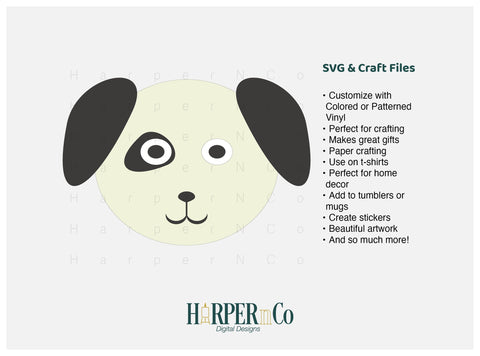 Patches Puppy SVG PNG Cut EPS File SVG HarperNCo 