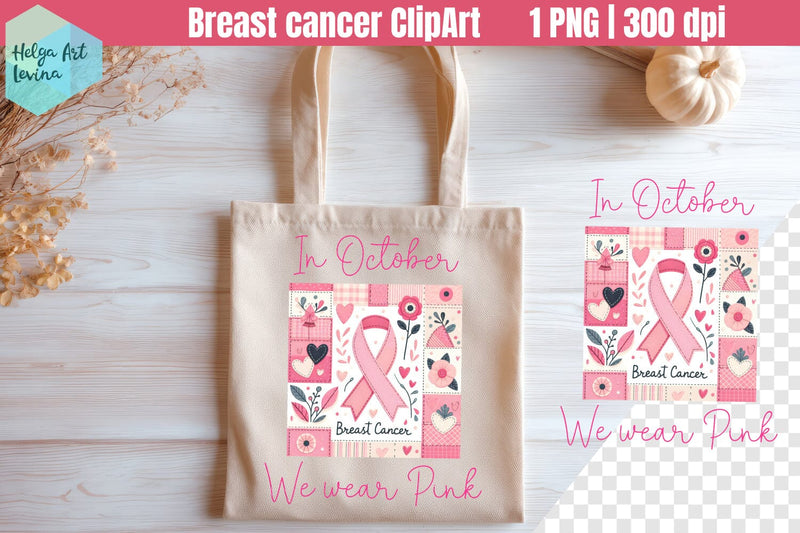 Patchwork Breast Cancer Sublimation PNG Sublimation Helga Art 
