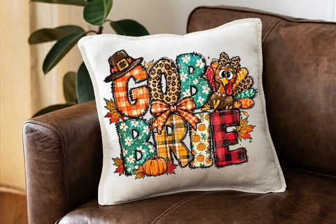 Patchwork Gobble Turkey Sublimation PNG SVG DesignDestine 