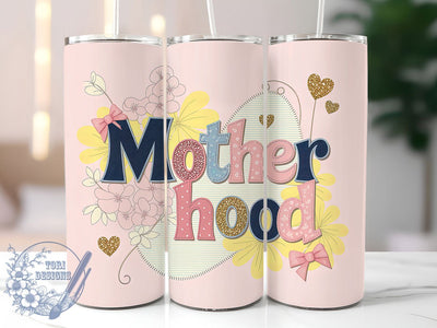 Patchwork Mom Quote 20oz Tumbler, Motherhood Quote, Rustic Tumbler, 20oz Sublimation, PNG Design, Family Mug, Mom Gift Sublimation ToriDesigns 