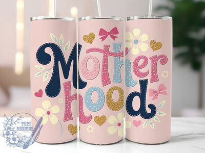 Patchwork Mom Quote 20oz Tumbler, Motherhood Quote, Rustic Tumbler, 20oz Sublimation, PNG Design, Family Mug, Mom Gift Sublimation ToriDesigns 
