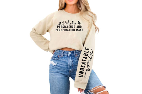 Patience Persistence and Perspiration Make SVG Sleeve Design SVG Designangry 