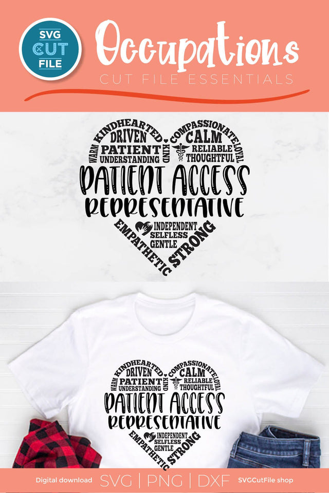 Patient Access representative svg for your team staff crew or Squad SVG SVG Cut File 