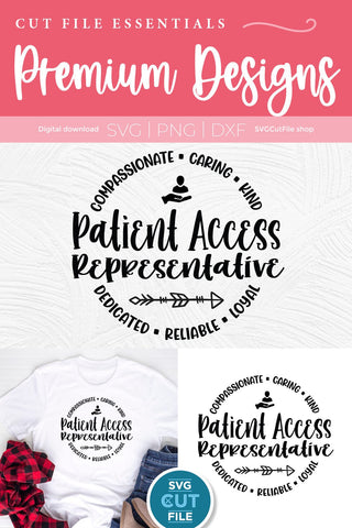 Patient Access representative svg for your team staff crew or Squad - unisex SVG SVG Cut File 