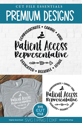Patient Access representative svg for your team staff crew or Squad - unisex SVG SVG Cut File 