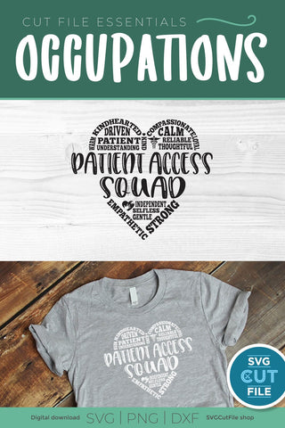 Patient Access Squad SVG Subway Heart SVG SVG Cut File 