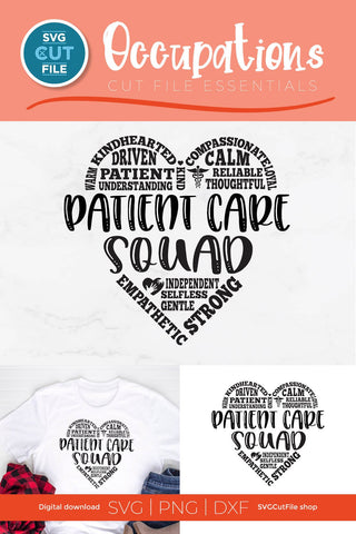Patient Care Squad SVG Subway Heart for Access team SVG SVG Cut File 