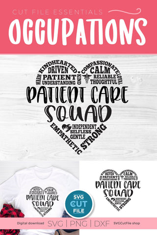 Patient Care Squad SVG Subway Heart for Access team SVG SVG Cut File 