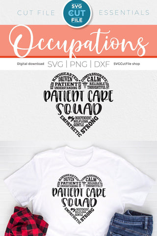 Patient Care Squad SVG Subway Heart for Access team SVG SVG Cut File 