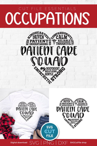 Patient Care Squad SVG Subway Heart for Access team SVG SVG Cut File 