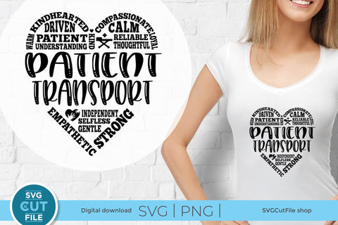 Patient Transport svg, Patient Transporter Gift for a Driver SVG SVG Cut File 