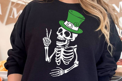Patrick's day skeleton SVG, Happy St Patrick's Day svg, St Paddy's SVG, St Patricks Day SVG, Skull Patrick svg, St Patrick's Day SVG DesignDestine 