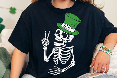 Patrick's day skeleton SVG, Happy St Patrick's Day svg, St Paddy's SVG, St Patricks Day SVG, Skull Patrick svg, St Patrick's Day SVG DesignDestine 