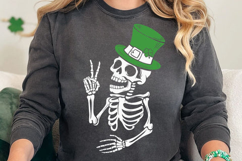 Patrick's day skeleton SVG, Happy St Patrick's Day svg, St Paddy's SVG, St Patricks Day SVG, Skull Patrick svg, St Patrick's Day SVG DesignDestine 